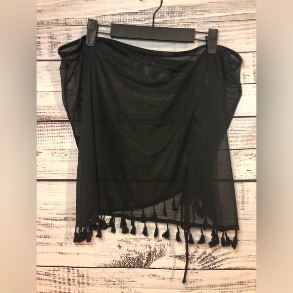 Sexy Black Mesh Swim Coverup NWOT Size 4X - Picture 4 of 9